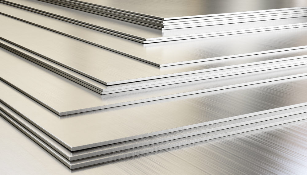 Stacked metal plates and sheets