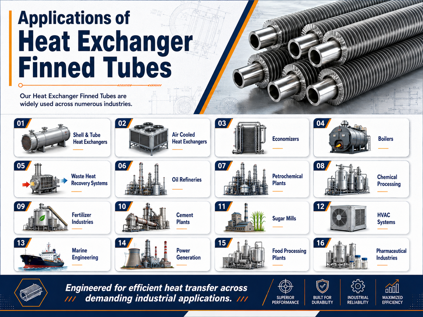 FInned tube applications